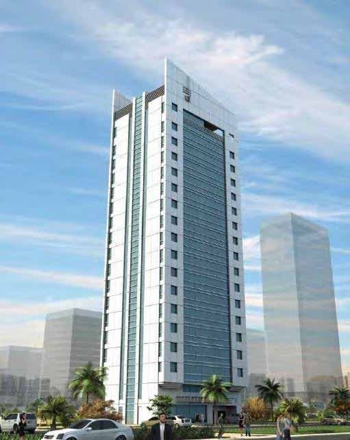 High-rise building protected by Red Sea Safety systems
